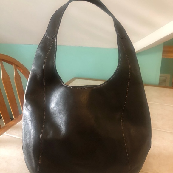 Kenneth Cole Brown Leather Shoulder Bag - Picture 1 of 5